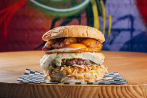 Hamburguesa directas desde la parrilla