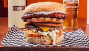 Hamburguesa fusión con toques del chef