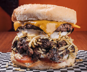 Hamburguesa doble con queso